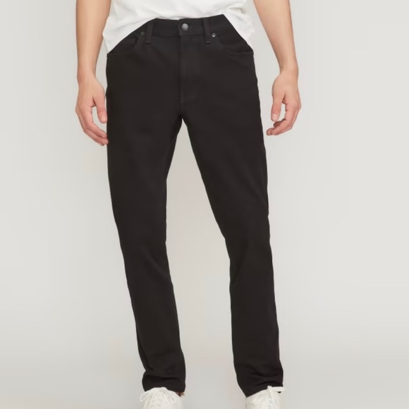 Everlane Other - Everlane Men's The Slim 4-Way Stretch Organic Black Denim Jeans 30 X 32 NWOT